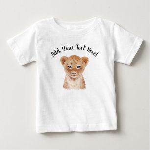Cute Lion Cub Personalized  Baby T-Shirt