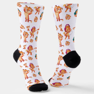 Cute Lion Cub Splash Socks