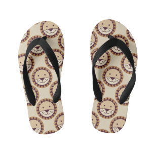 Cute Lion Face Kid's Thongs