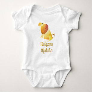 Cute Lion Hakuna Matata Baby Bodysuit