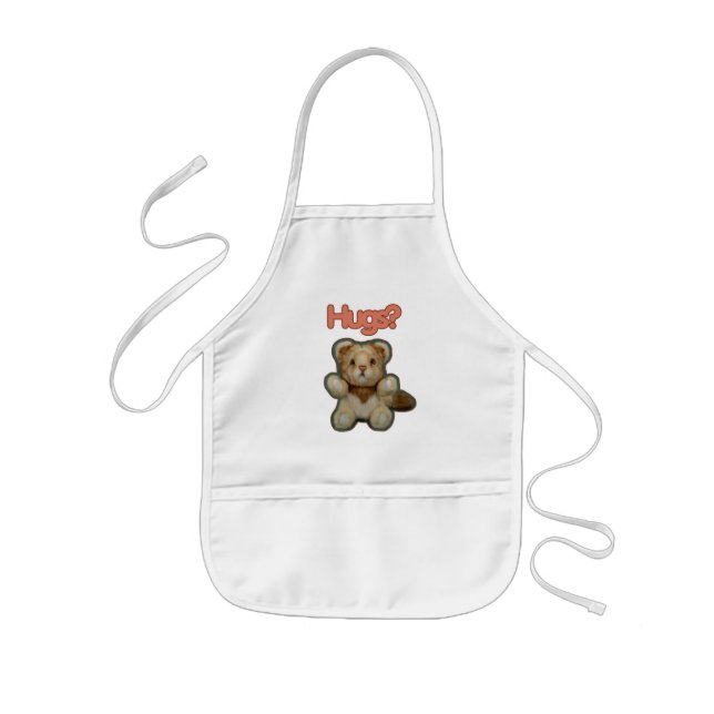 Cute Lion Hugs Kids Apron (Front)