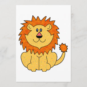 Cute Lion Invitation