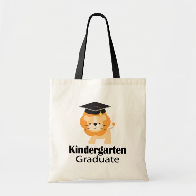 Cute Lion Kindergarten Graduation Gift Tote Bag (Front)