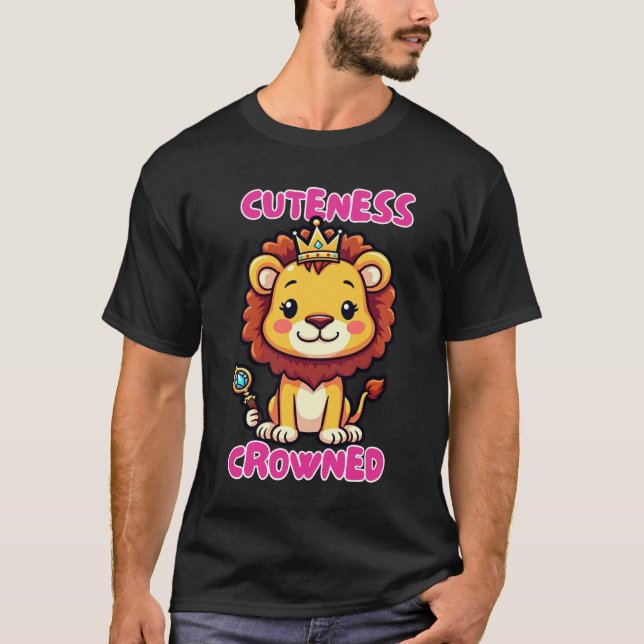 Cute Lion King Cartoon Tee Adorable Jungle Royal (Front)