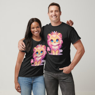 Cute Lion King [Product] Kawaii  Crown Animal Gift T-Shirt