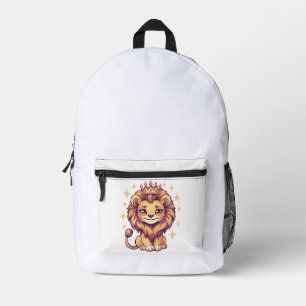 Cute Lion King [Product Name] Funny  Animal Gift  Printed Backpack