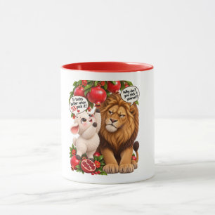 Cute Lion & Lamb Mug