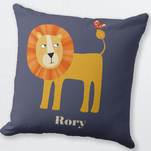 Cute Lion Personalised Cushion