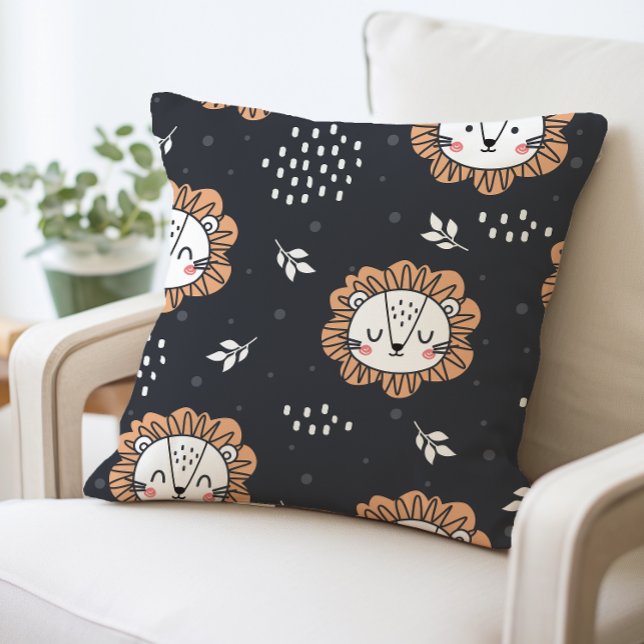 Cute Lion Pillow, Kids Decorative Animal Cushion (Creator Uploaded)