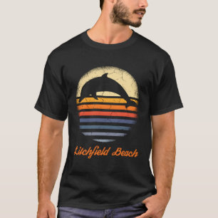 Cute Litchfield Beach South Carolina Sc Dolphin Lo T-Shirt