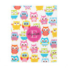 Cute Litte Owls Monogrammed