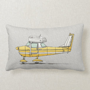 Cute Little Aeroplane Lumbar Cushion