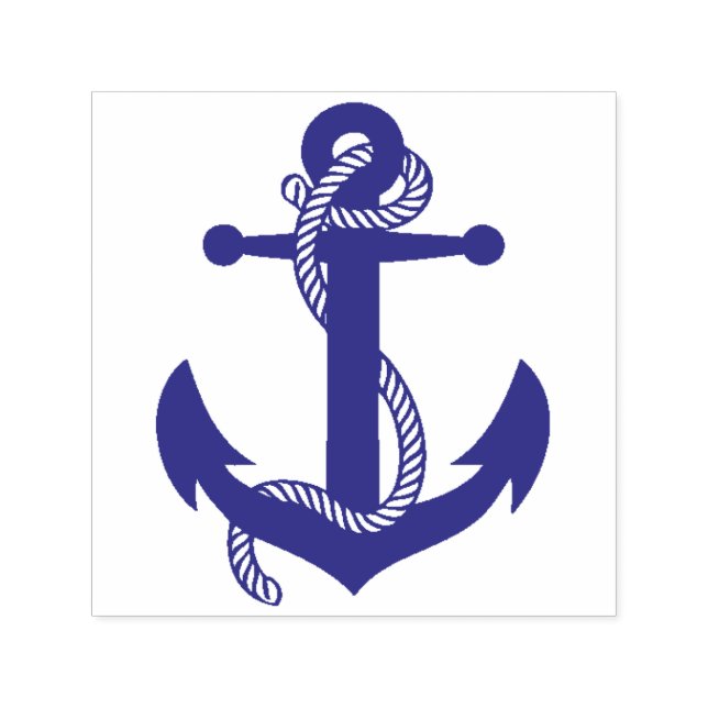 Cute Little Anchor Nautical Wedding Stationery Self-inking Stamp (Design)