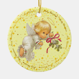 Cute Little Angel Ceramic Ornament