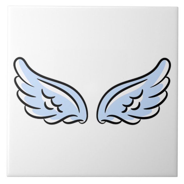Cute Little Angel’s Wings Ceramic Tile (Front)