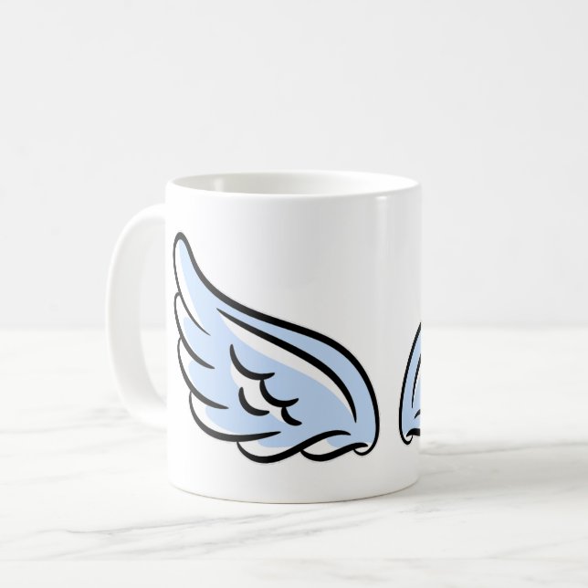 Cute Little Angel’s Wings Coffee Mug (Front Left)