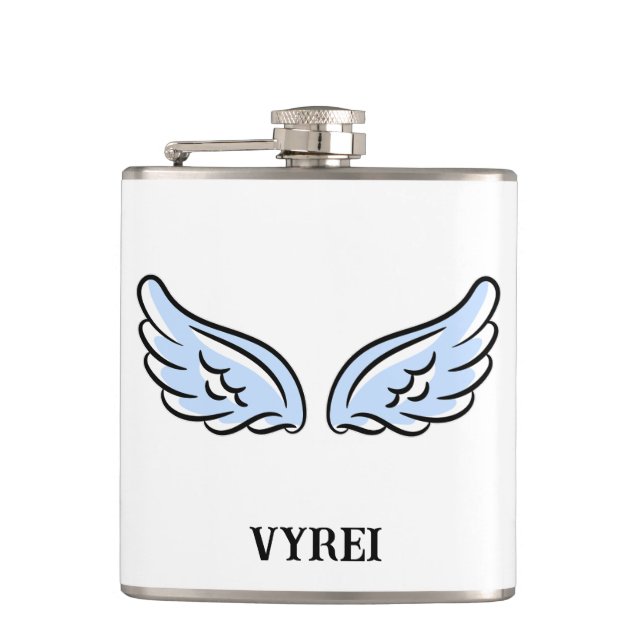 Cute Little Angel’s Wings Hip Flask (Front)