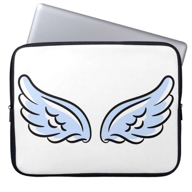 Cute Little Angel’s Wings Laptop Sleeve (Front)