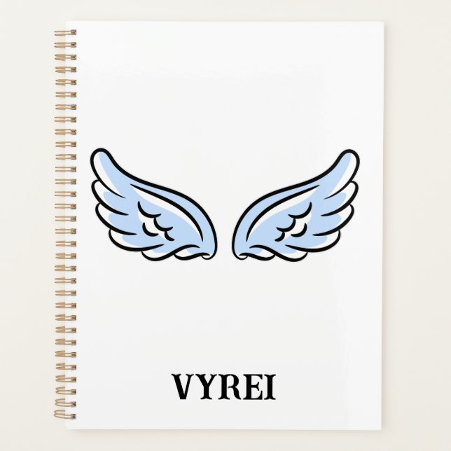 Cute Little Angel’s Wings Planner (Front)