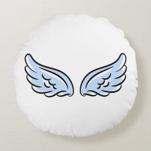 Cute Little Angel’s Wings Round Cushion