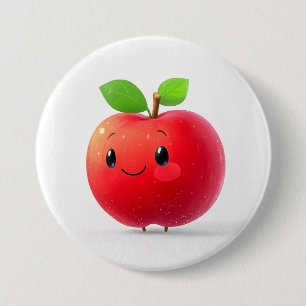 Cute Little Apple 7.5 Cm Round Badge