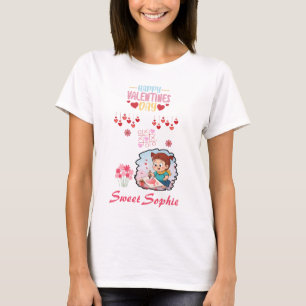 Cute Little Artist Valentine’s Day Kids T-Shirt 