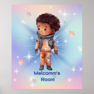 Cute Little Astronaut  Poster