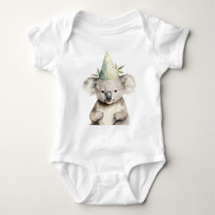 Cute Little Baby Koala Bear Animal Baby Bodysuit