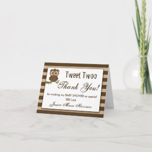 Cute Little Baby Owl   Baby Shower Thank You