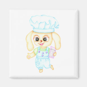 Cute Little baker Magnet