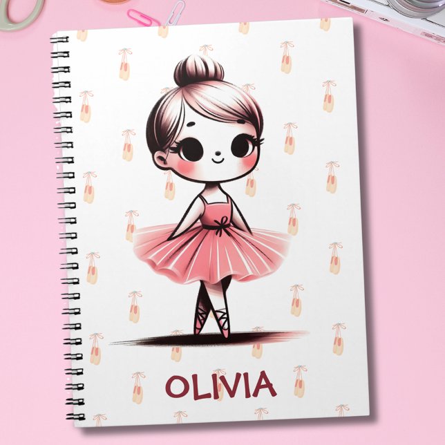 Cute Little Ballerina Girl Notebook (Creator Uploaded)