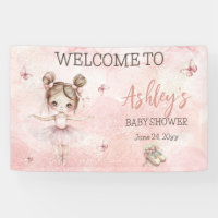 Cute Little Ballerina Pink Tutu Baby Shower