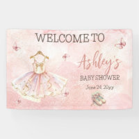 Cute Little Ballerina Pink Tutu Baby Shower