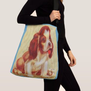 cute little beagle puppy crossbody bag