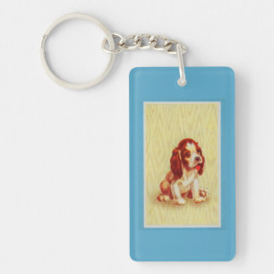 cute little beagle puppy key ring