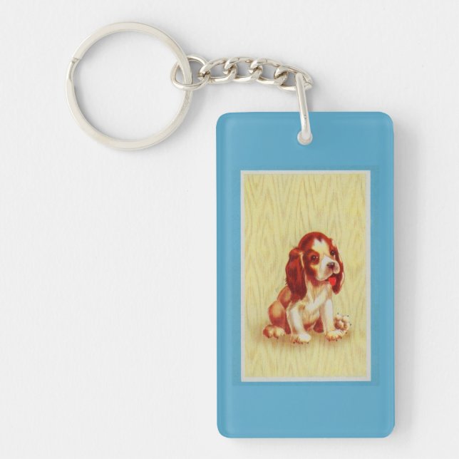 cute little beagle puppy key ring (Front)