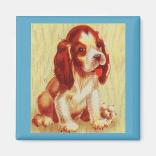 cute little beagle puppy magnet