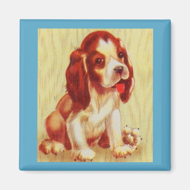 cute little beagle puppy magnet (Front)