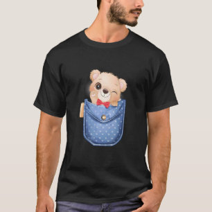 Cute Little Bear In Your Pocket Giraffe T-Shirt