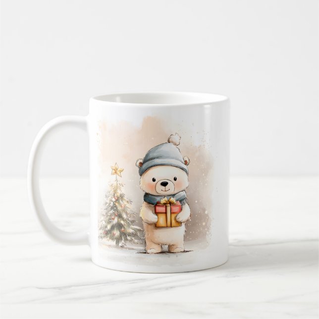 Cute Little Bear Mug Cosy Winter Gift (Left)