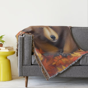 Cute Little Bear Throw Blanket