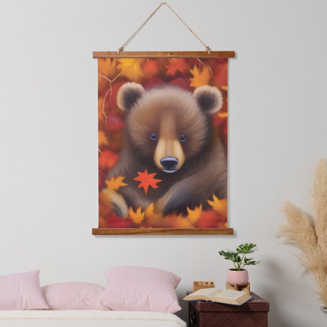 Cute Little Bear Wall Tapestry (Bedroom)