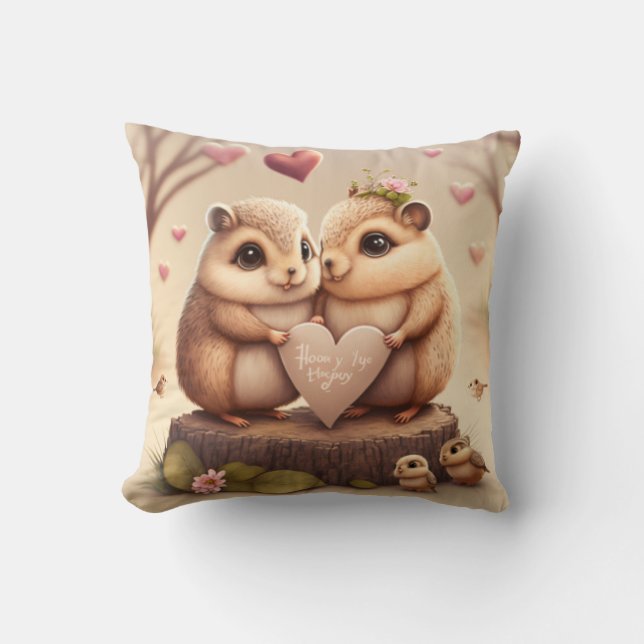 Cute little bears cartoon  cushion (Front)