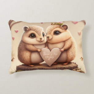 Cute little bears cartoon decorative cushion