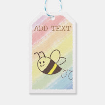 Cute Little Bee Flying Watercolor Baby Shower