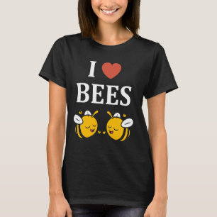 Cute Little Bee Funny simple i love bees 3 T-Shirt