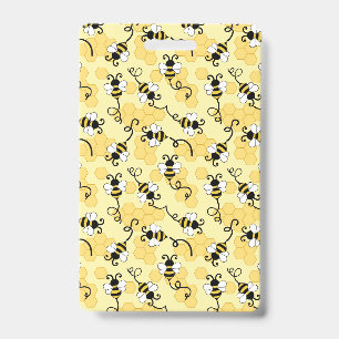 Cute little bees pattern ID badge