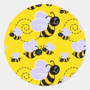 Cute Little Bees Stickers
