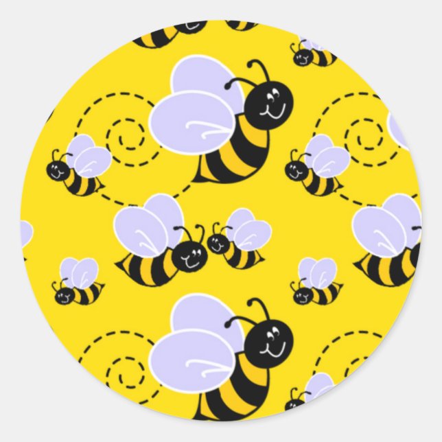 Cute Little Bees Stickers (Front)