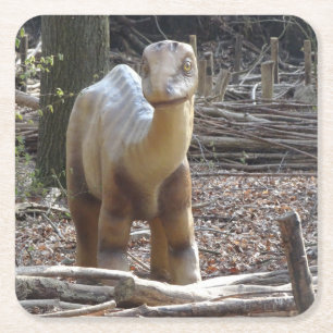 Cute Little Beige Dinosaur Coaster